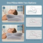 Almohada Cervical Ergonómica - Alivio de Dolor de Cuello y Hombros