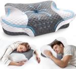 Almohada Ergonómica 2-en-1 - Soporte Adaptable de Memory Foam