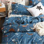 Funda Nórdica 100% Algodón Infantil - Animales del Bosque Cama 90