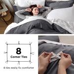 Funda Nórdica Lisa Gris Antracita - Diseño Contemporáneo