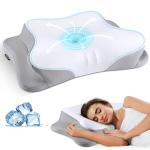 Almohada Cervical con Soporte Ergonómico y Efecto Frío (Memory Foam)