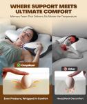 Almohada Cervical Cooling Contour Odorless para Alivio y Soporte (Memory Foam)