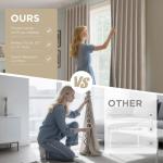 Cortinas Opacas Blackout Joydeco Nature Linen 84” – Set de 2 Paneles