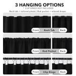 Cortinas Opacas Deconovo Térmicas 84” – Set de 2 Paneles