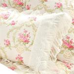 Funda Nórdica Infantil con Encaje Blanco – Estilo Princesa 2 Piezas