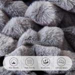 Juego de funda nórdica de franela mullida Bedsure - Funda de edredón de piel sintética tamaño queen