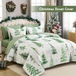 Juego de funda nórdica navideña tamaño queen – Diseño invernal