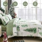 Juego de funda nórdica navideña tamaño queen – Diseño invernal