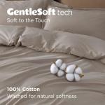 Funda nórdica lisa Bedsure blanca Queen – Algodón 100% lavado