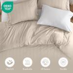 Funda nórdica minimalista Madison Park Queen – Rayas sutiles