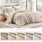 Funda nórdica minimalista Madison Park Queen – Rayas sutiles