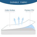 Funda de colchón impermeable individual tipo topper acolchado