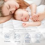 Funda de colchón impermeable individual refrescante y suave