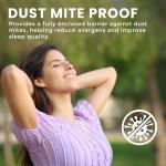 Funda de colchón Queen impermeable con cremallera Utopia Bedding