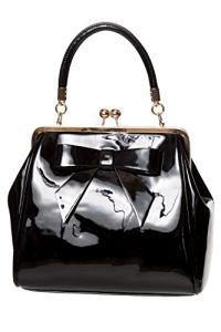 Retro 50s Rockabilly Black Handbag