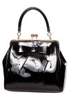 Retro 50s Rockabilly Black Handbag