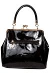 Retro 50s Rockabilly Black Handbag