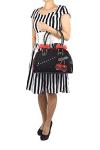Cherry Bomb Skull Cherries Polka Dot Handbag