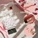 Cherry Print Vegan Leather Crossbody Purse for Women