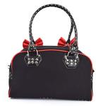 Cherry Bomb Skull Cherries Polka Dot Handbag