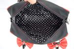Cherry Bomb Skull Cherries Polka Dot Handbag