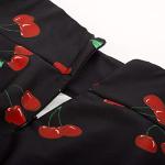 Cherry Print Swing Skirt with Pocket by Belle Poque