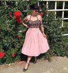 Belle Poque Women's Pink A-Line Skirt with Pocket