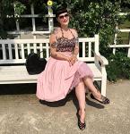 Belle Poque Women's Pink A-Line Skirt with Pocket