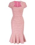 Grace Karin Women's Fishtail Bodycon Dress in Rose