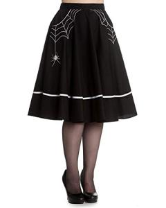 Hell Bunny Black Spider 50s Skirt - Miss Muffet