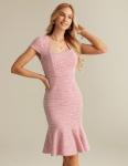 Grace Karin Women's Fishtail Bodycon Dress in Rose