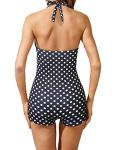 Vintage Polka Dot Tummy Control One-Piece Swimsuit