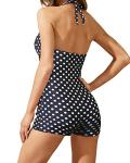 Vintage Polka Dot Tummy Control One-Piece Swimsuit