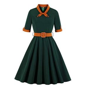 1950s Audrey Hepburn Vintage A-Line Swing Dress
