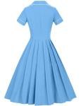 1950s Vintage Short Sleeve Swing Dress