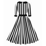 1950s Retro Swing Midi Dress - Sweetheart Neckline