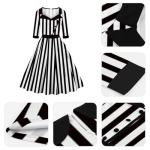 1950s Retro Swing Midi Dress - Sweetheart Neckline