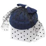 Ro Rox Grace Navy Fascinator Hat with Bow