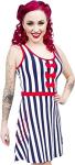 Sourpuss Blue & White Octopus Striped Dress