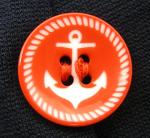 Navy Blue Sailor Bop Skirt with Red Anchor