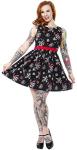 Sourpuss Birds of Paradise Black Shift Dress