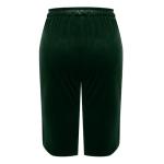 Women's Vintage Velvet High Waisted Capris with Pockets