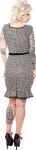Sourpuss Houndstooth Wiggle Dress for Women