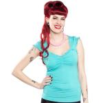 Teal Sourpuss Vixen Vintage Top