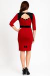 Red & Black Polka Dot Vixen Dress with Anchor Embroidery