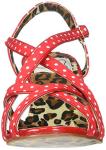 Bettie Page Gracie Red Women's Sandal, Size 7