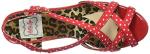 Bettie Page Gracie Red Women's Sandal, Size 7