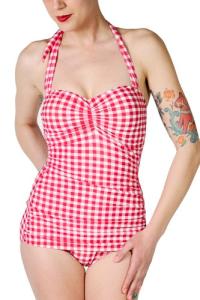 Esther Williams Red Gingham Pinup Swimsuit