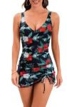 Flattering Vintage-Inspired Swimdress with Tummy Control