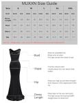 MUXXN Women's Black Sleeveless Maxi Evening Dress